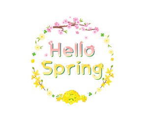 Hello Spring 레터링