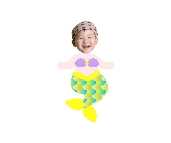 인어 합성이미지(여아)