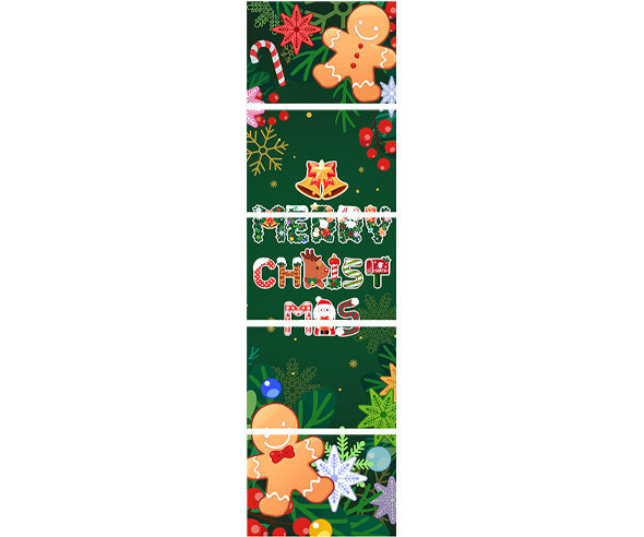 Merry Christmas 쿠키 세로 배너 만들기