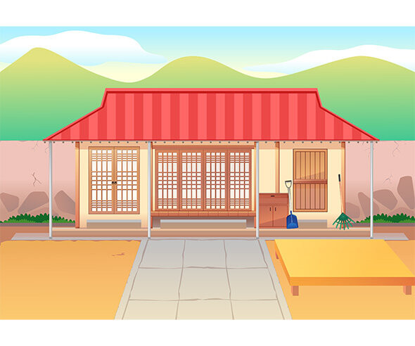 시골집 배경