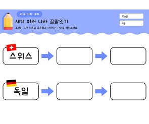 세계 여러 나라 끝말잇기