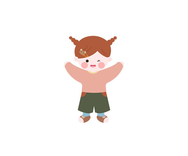 가을 옷 입은 아이(여아)
