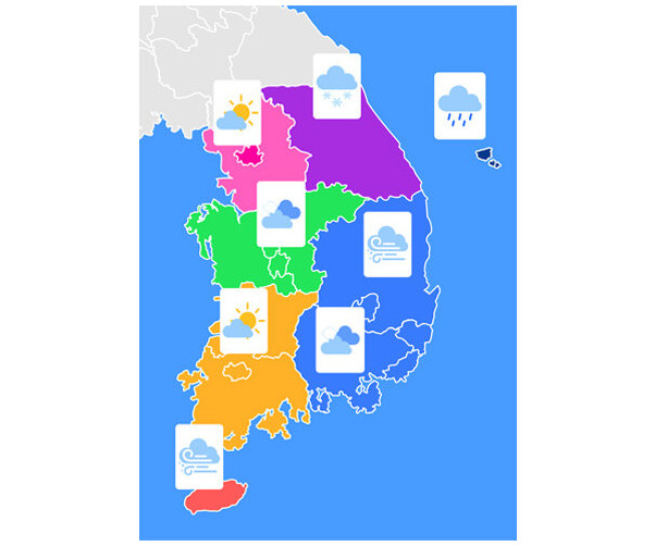 기상캐스터 날씨 배경2(세로)
