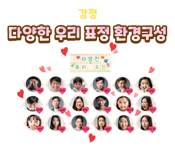 다양한 우리 표정 환경구성