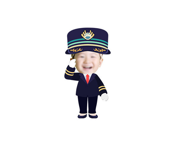 역무원 합성이미지(여아)