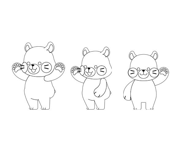 곰 색칠 모음