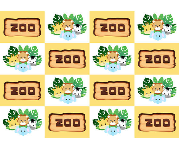 동물원 ZOO 포토월 만들기