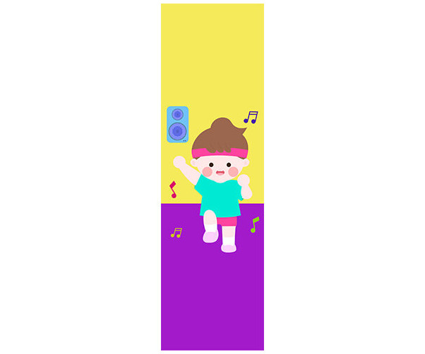 신나는 줌바댄스 배너(문구없음)
