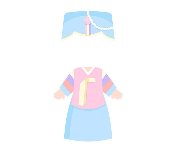 한복 합성이미지