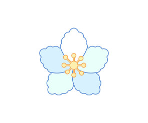 하늘색 꽃