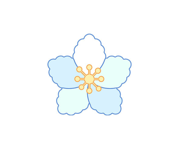 하늘색 꽃