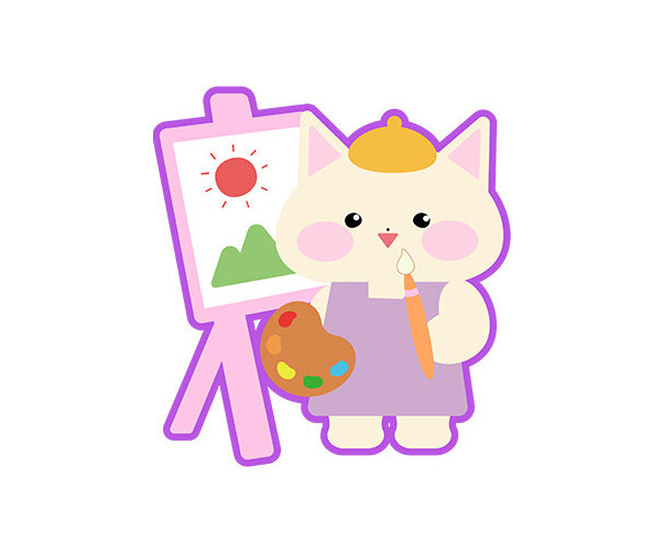 그림 그리는 고양이