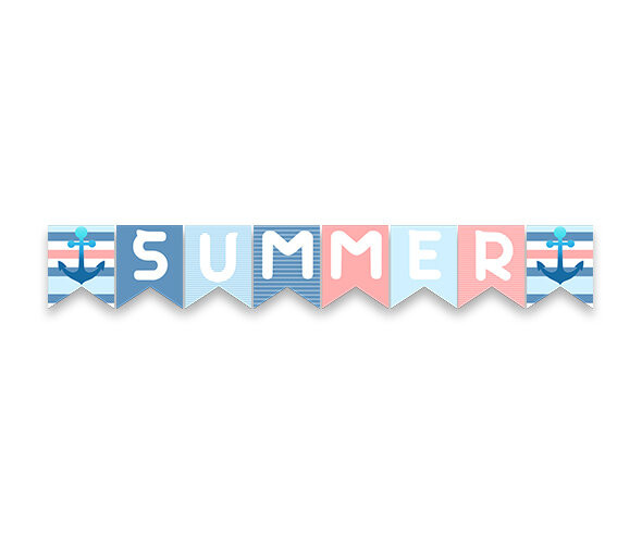 SUMMER 줄무늬 가랜드