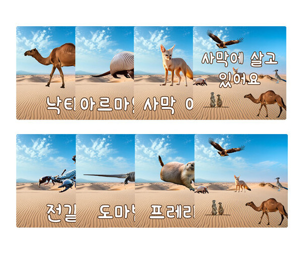 사막에 살고 있어요 카드