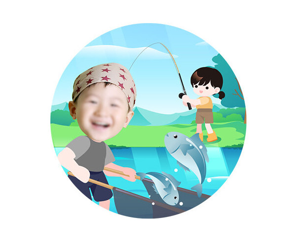 낚시 합성 라벨