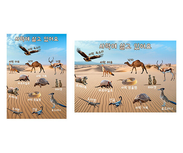 사막에 살고 있어요