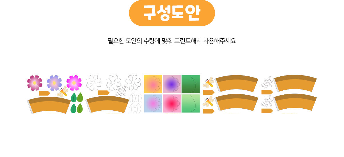 코스모스화분만들기