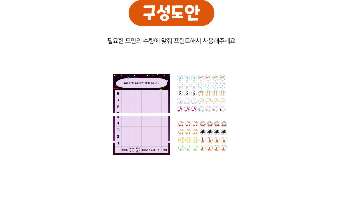 우리반이좋아하는악기소리그래프