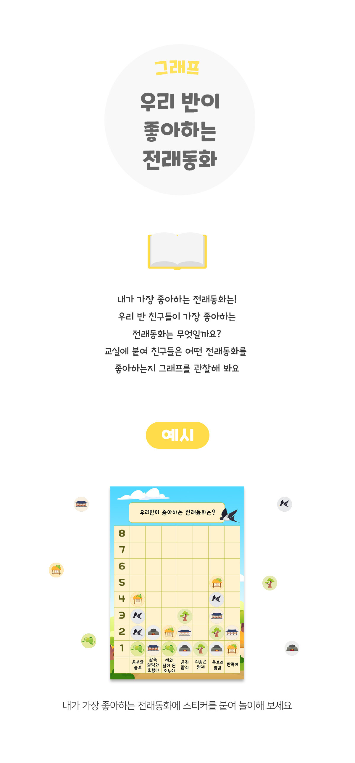 우리반이좋아하는전래동화그래프