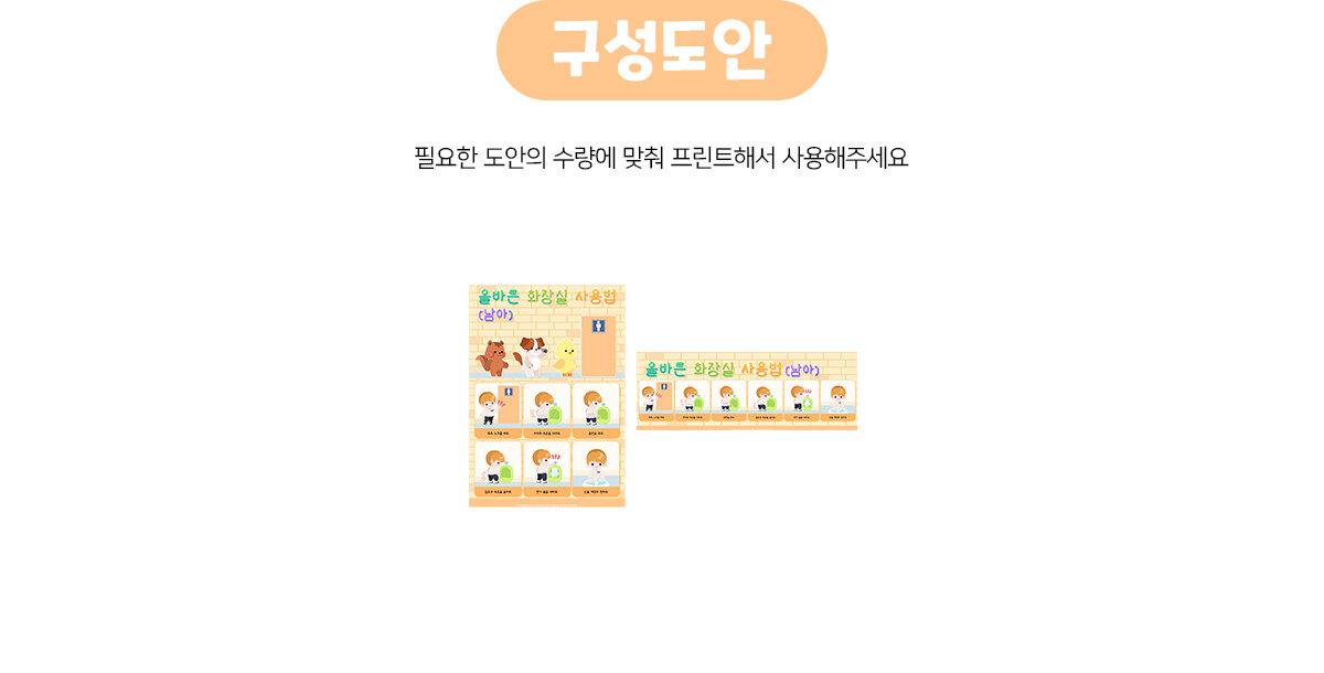 화장실사용법포스터(남아) 화장실사용법포스터(남아)