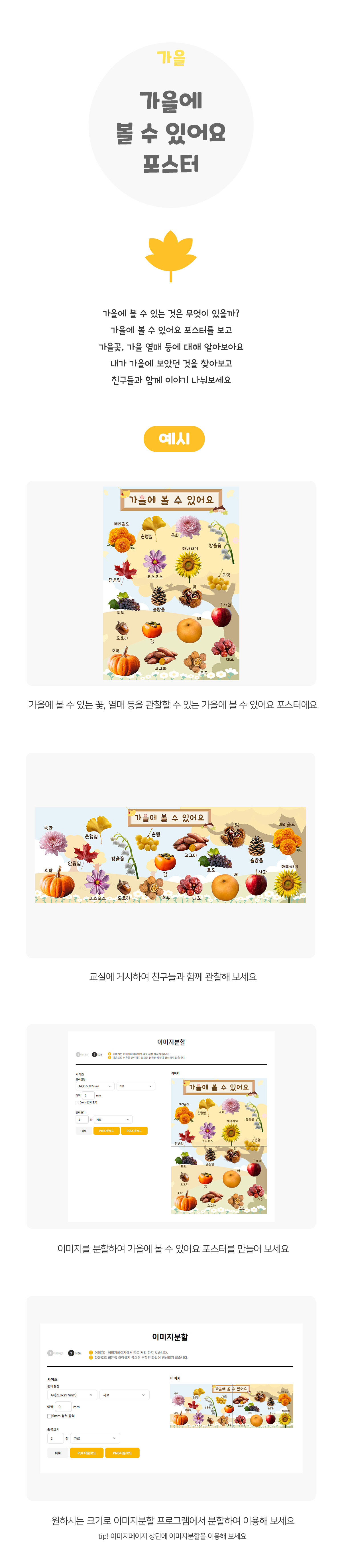 가을에볼수있어요포스터