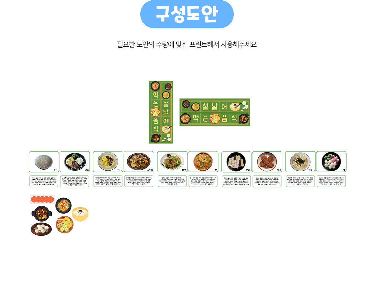 설날에먹는음식환경구성 설날에먹는음식환경구성