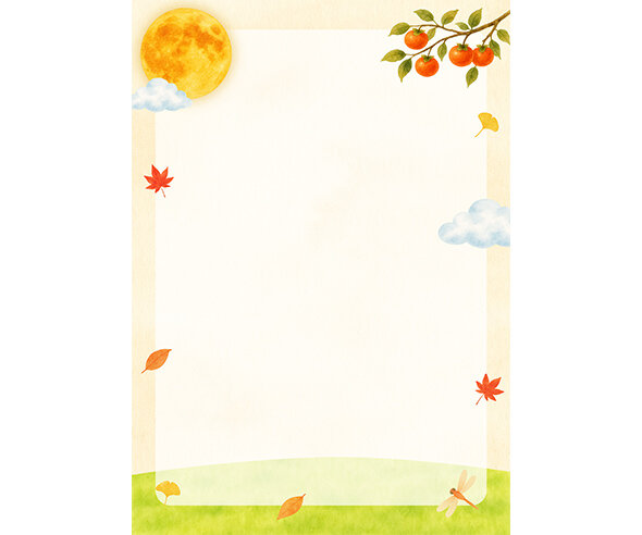 추석 보름달 테두리