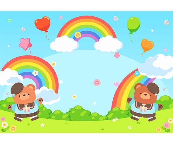 오늘은 우리들 세상 어린이날 배경