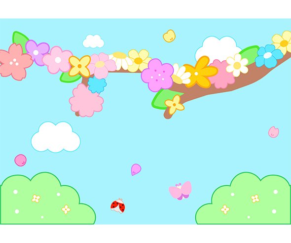 꽃 나뭇가지 배경