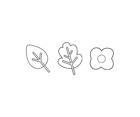 꽃, 낙엽 색칠 모음