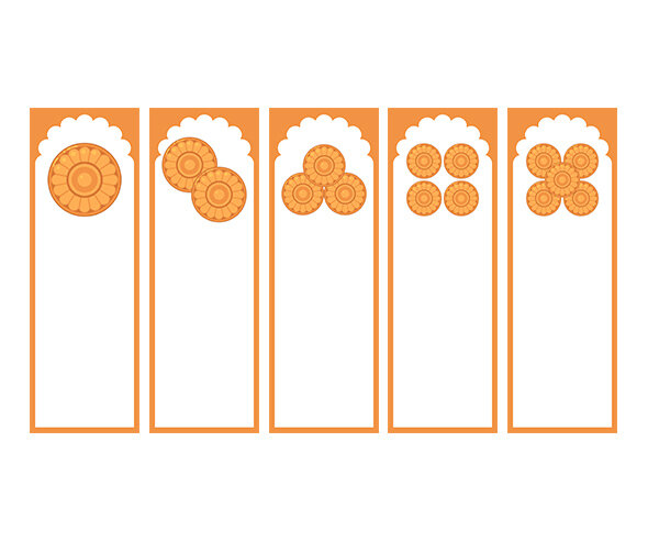 국화빵 가게 개별 메뉴판 (문구없음)