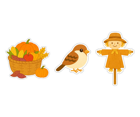 가을 농촌 꾸미기 스티커