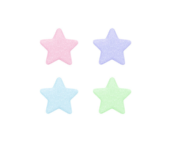 반짝이 별 꾸미기 스티커