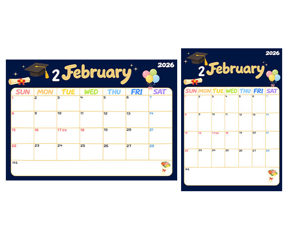 교사용 달력 (2월)