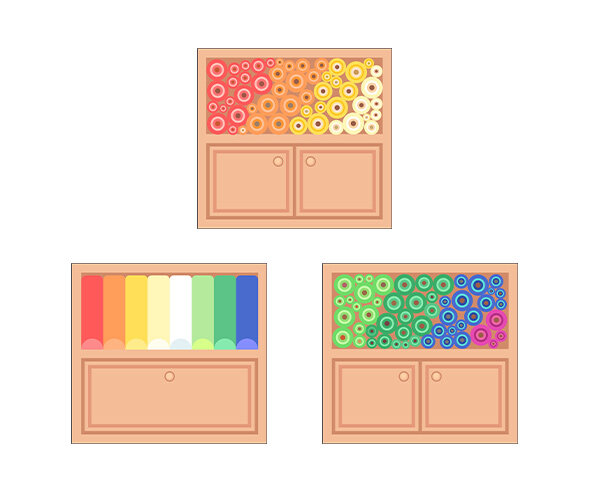 한복가게 서랍장