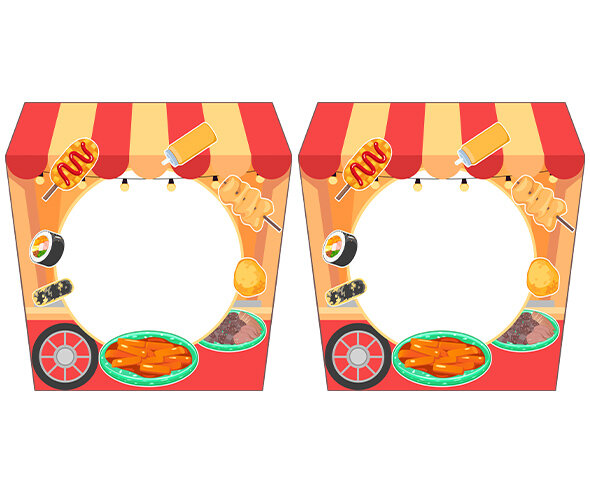 [개별도안] 분식 포장마차 가랜드