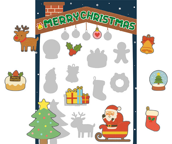 크리스마스 그림자 맞추기