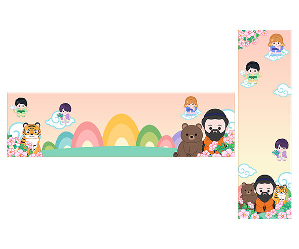 개천절 가로 세로 배너(문구없음)