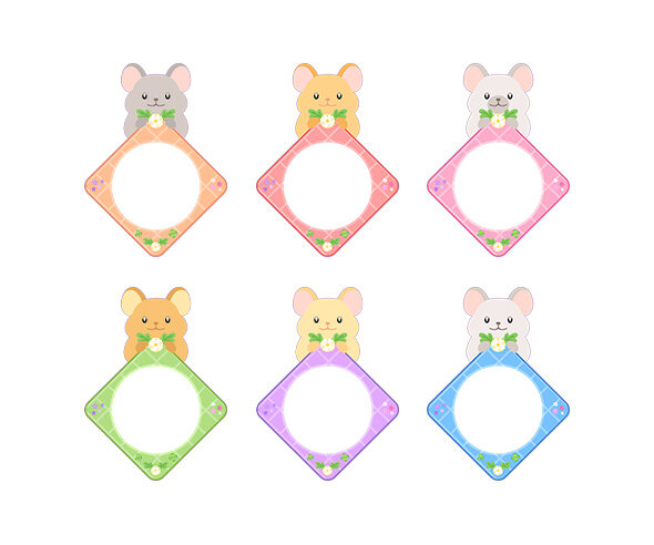 수건 이름표 (새앙토끼)