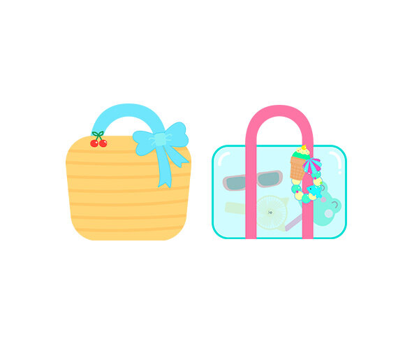 여름 가방(비치백, 라탄가방)