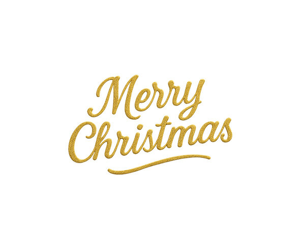 Merry Christmas 금박 글씨