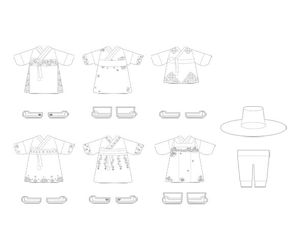 남자 한복 색칠 모음