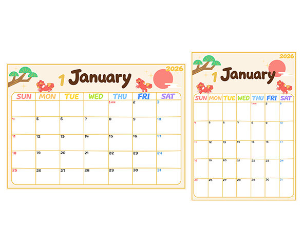 교사용 달력 (1월)