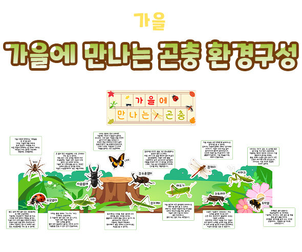 가을에 만나는 곤충 환경구성