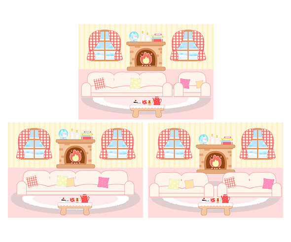 겨울 포근한 집 배경