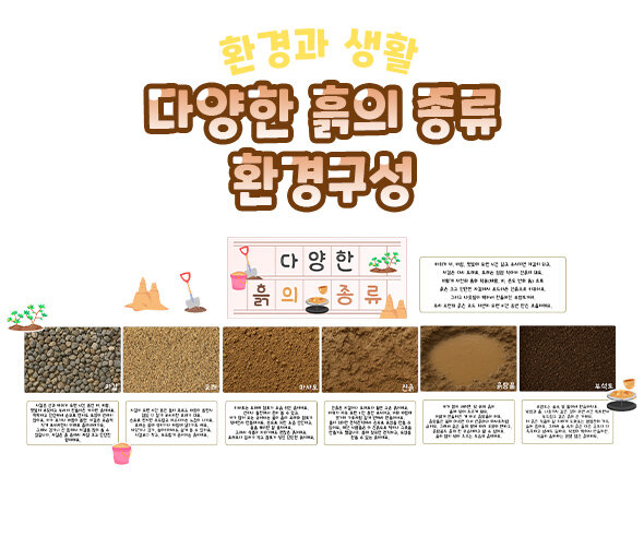 다양한 흙의 종류 환경구성