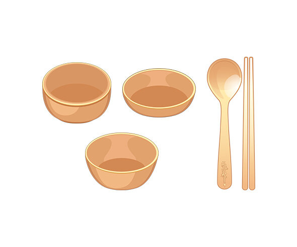 놋그릇, 놋수저 세트