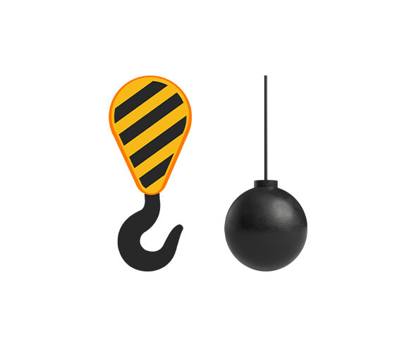 크레인 고리, 철거 공