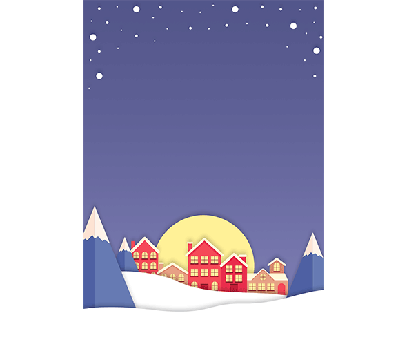 눈 오늘 마을 배경