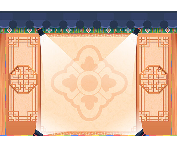 한복 패션쇼 배경(문구없음)